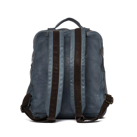 Backpack in Washed Garment-Dyed Leather