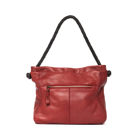 Woven Tote in Washed Garment-Dyed Leather