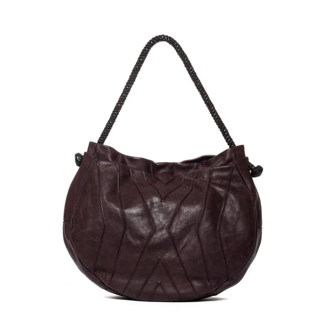 Woven Tote in Washed Garment-Dyed Leather