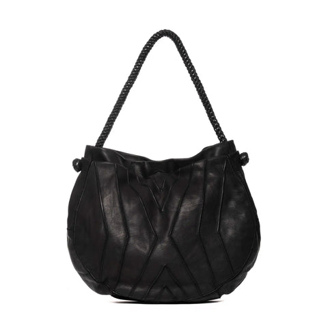 Woven Tote in Washed Garment-Dyed Leather