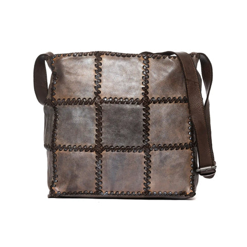 Woven Hobo in Washed Garment-Dyed Leather