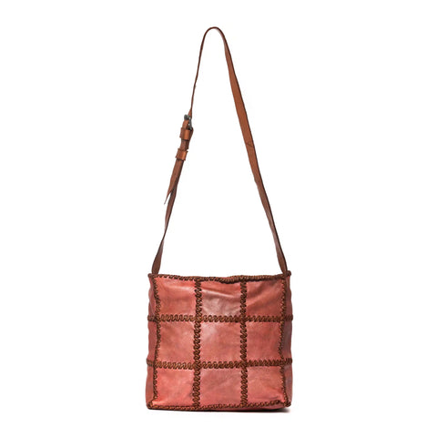 Woven Hobo in Washed Garment-Dyed Leather