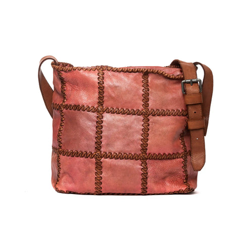 Woven Hobo in Washed Garment-Dyed Leather