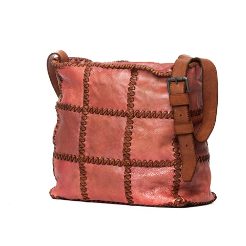 Woven Hobo in Washed Garment-Dyed Leather