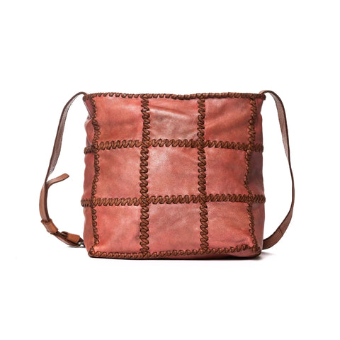 Woven Hobo in Washed Garment-Dyed Leather