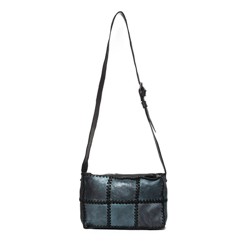 Woven Hobo in Washed Garment-Dyed Leather