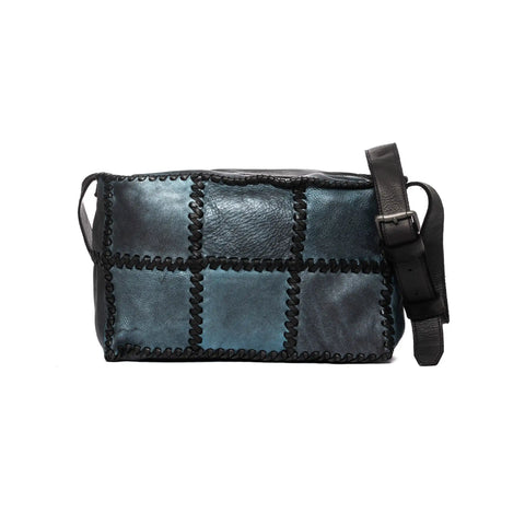 Woven Hobo in Washed Garment-Dyed Leather