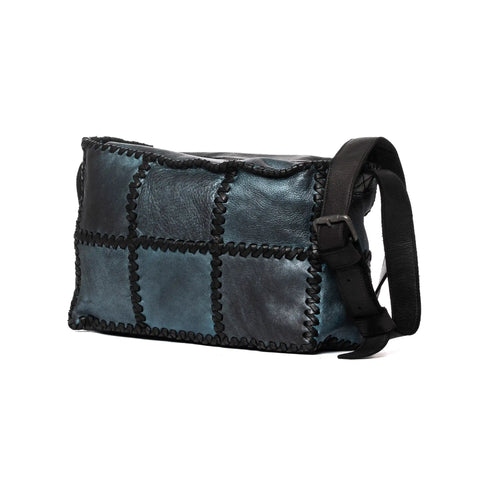 Woven Hobo in Washed Garment-Dyed Leather
