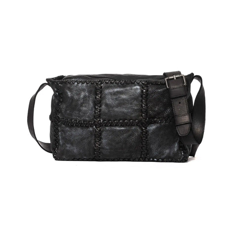 Woven Hobo in Washed Garment-Dyed Leather