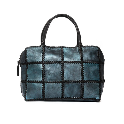 Woven Hobo in Washed Garment-Dyed Leather