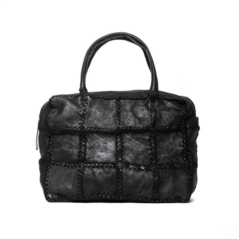 Woven Hobo in Washed Garment-Dyed Leather