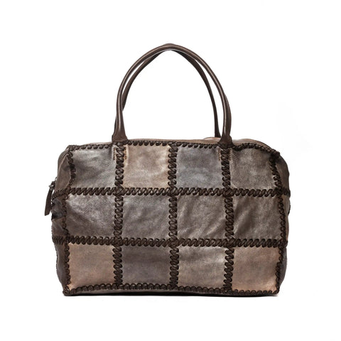 Woven Hobo in Washed Garment-Dyed Leather