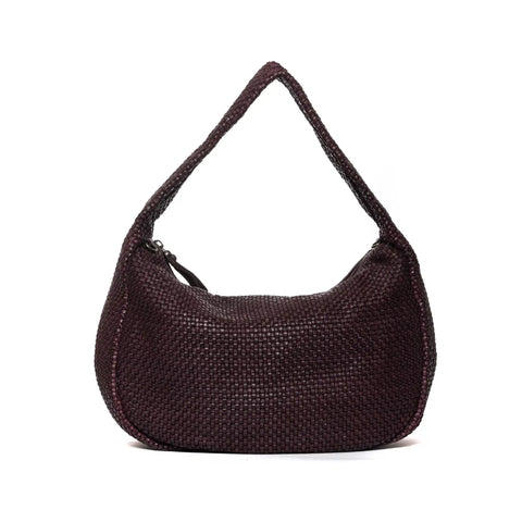 Woven Tote in Washed Garment-Dyed Leather