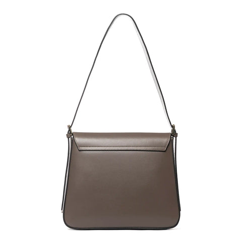 Flap Satchel in Box Leather