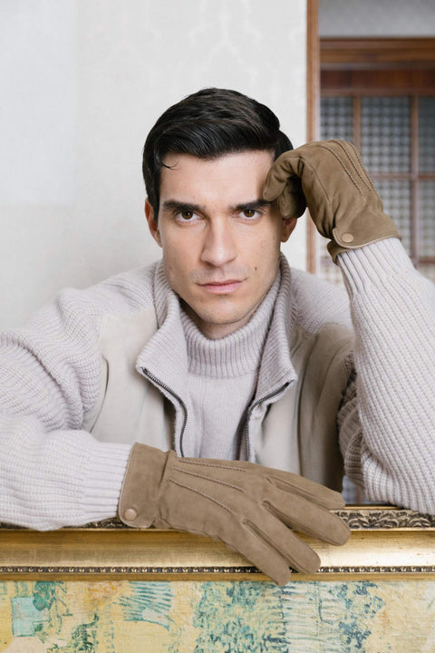 Men's leather gloves Bruno Carlo