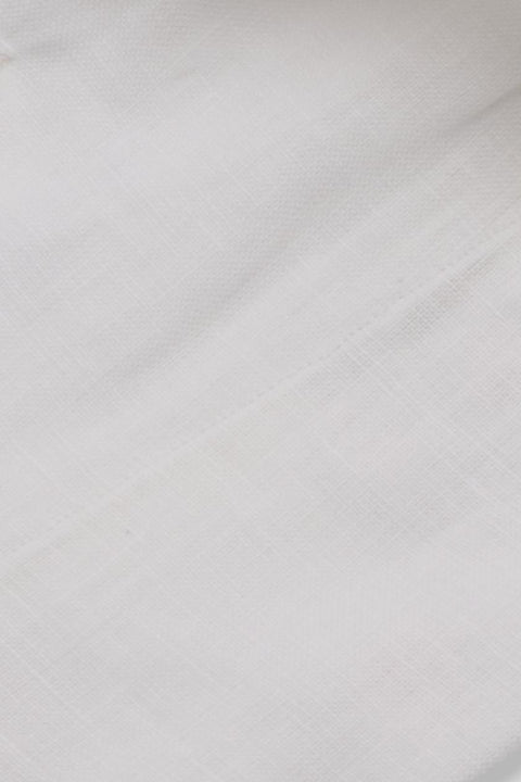 White Linen Capri Collar Shirt Cordone 1956