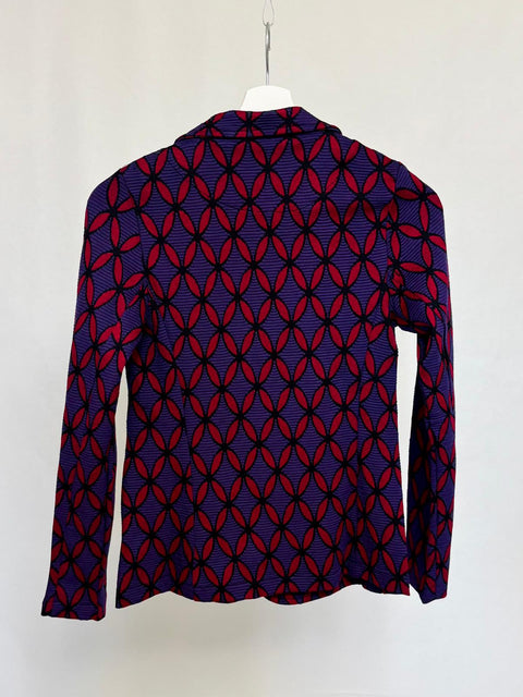 Blazer jacquard con motivo geometrico SixStop