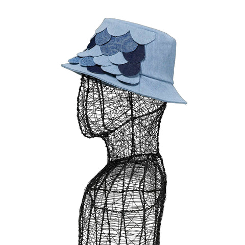 Hat - Denim Patch Bucket Axis