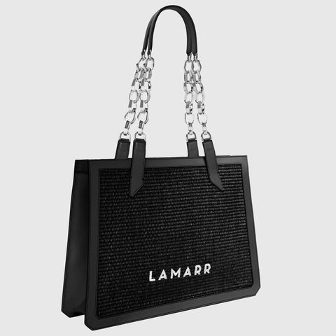 Bag - Beatrix black big with chain Lamarr