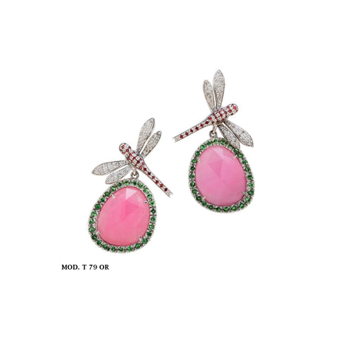 Earrings - Pink Fancs-V