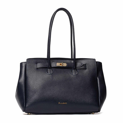 Shoulder Tote in Pebbled (Dollaro) Leather
