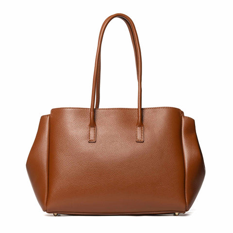 Shoulder Tote in Pebbled (Dollaro) Leather