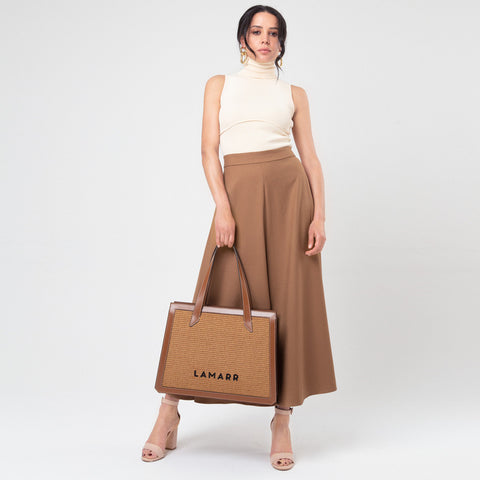Bag - Beatrix moka big Lamarr