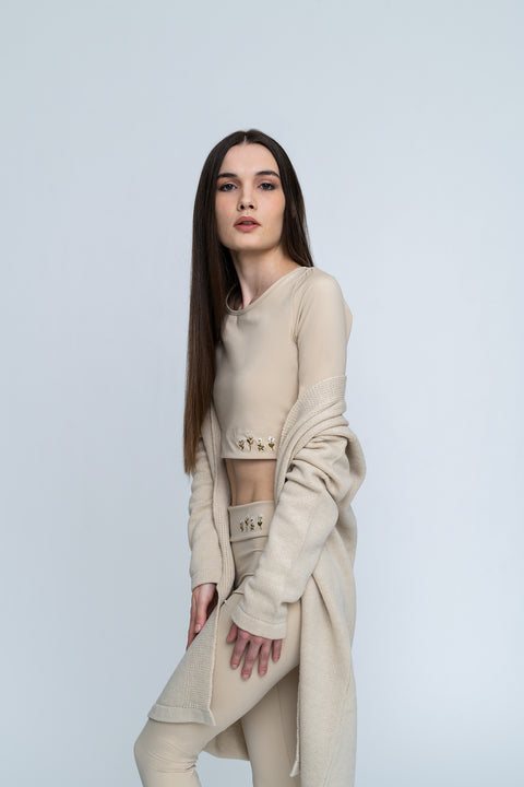 Top - Long Sleeves Plain Edelvissa