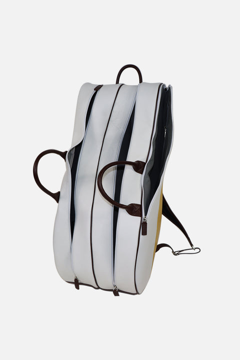 Classic Backpack Tennis Bag - Art. Biancogiallotestamoro Terrida