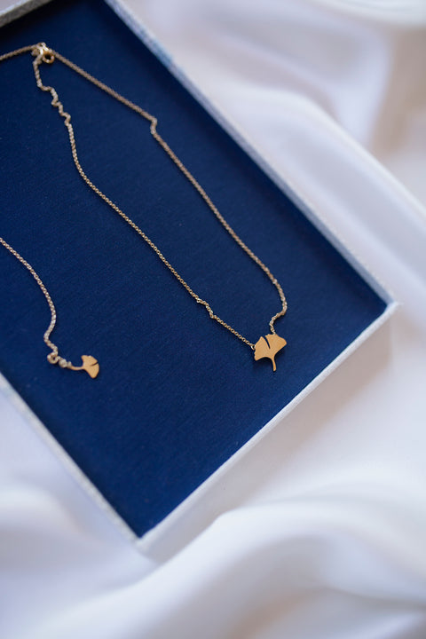 Necklace - Art. Ginkgo 9kt Melania Fumiko