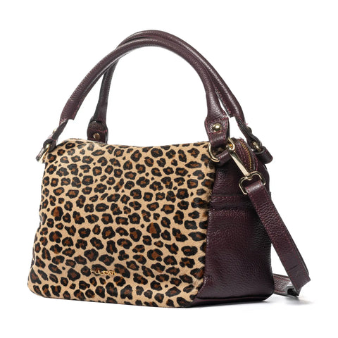 Tote in Pebbled Leather & Pony Hair
