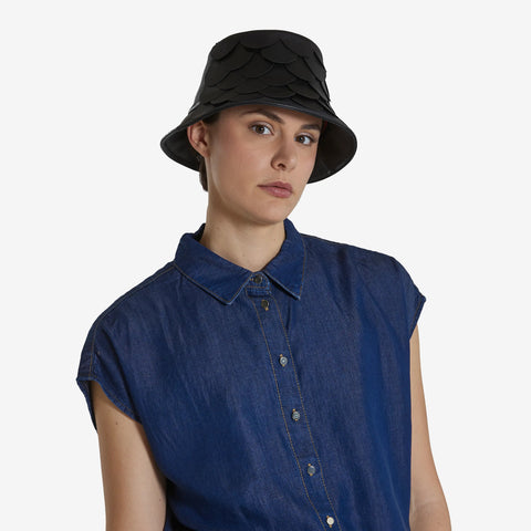 Hat - Nappa Leather Bucket Axis