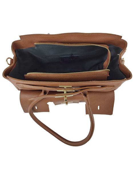 Bag with padlock Florence Leather