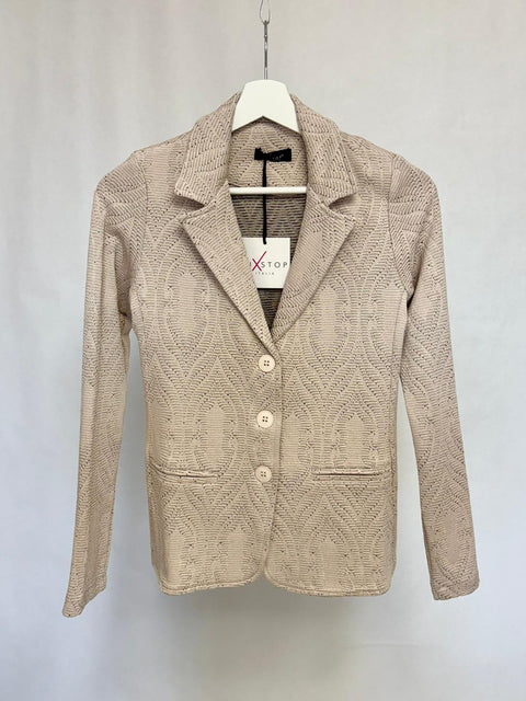 Blazer jacquard con motivo geometrico SixStop