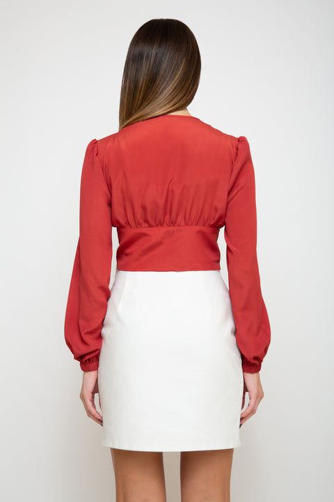 Skirt - Fleece Cotton Corallo Sartoria