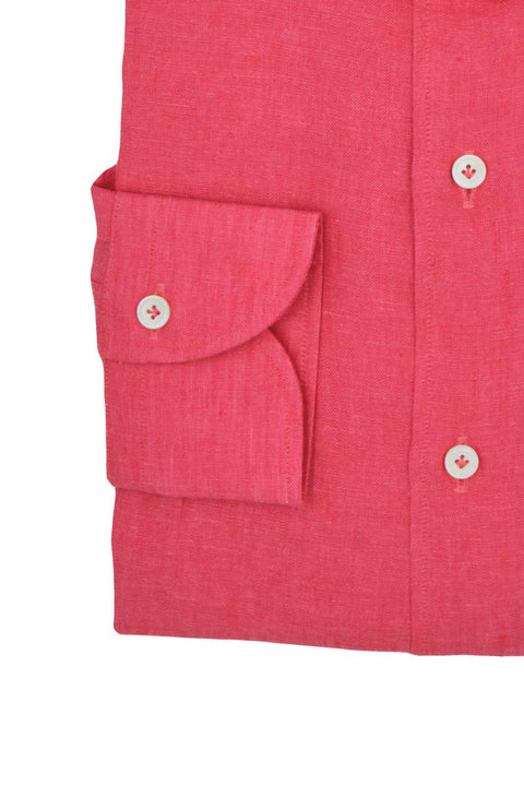 Coral Linen Shirt Cordone 1956