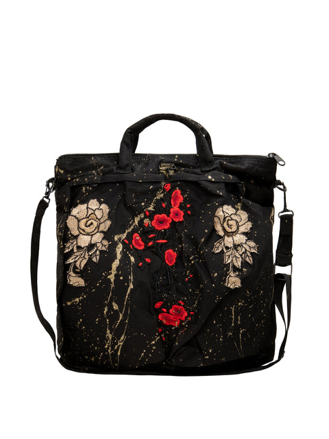 Hand Painted Military Bag With Inserts And Applications Apiedinudinelparco
