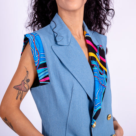 Dress - Mini Denim Silvia Serafini