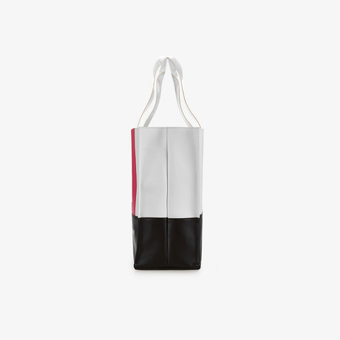 Shopping Bag - East West Print White 959NINEFIVENINE