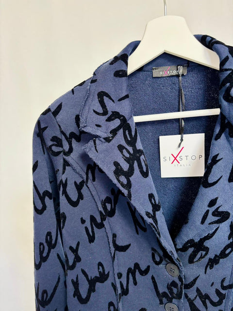 Blazer con stampa lettering SixStop