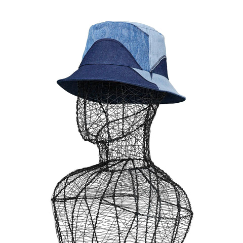 Hat - Denim Patch Bucket Axis