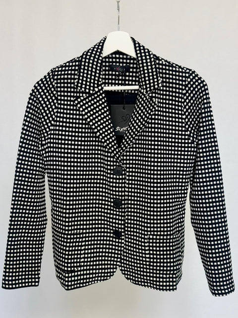 Blazer a quadretti in tessuto elasticizzato SixStop