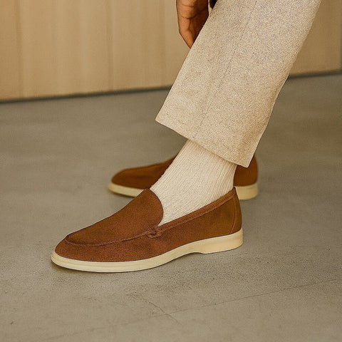 Unstructured suede loafer Positano