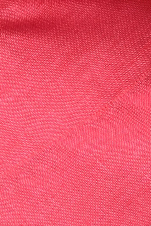 Coral Linen Capri Collar Shirt Cordone 1956