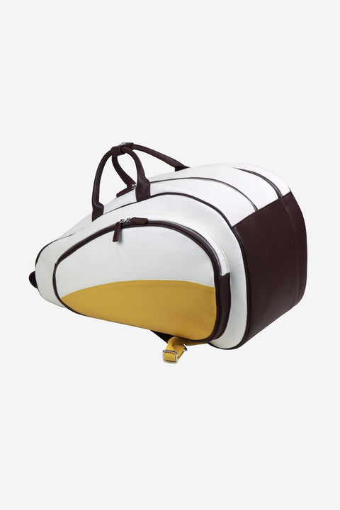 Wide Padel Backpack - Art. Biancogiallotestamoro Terrida