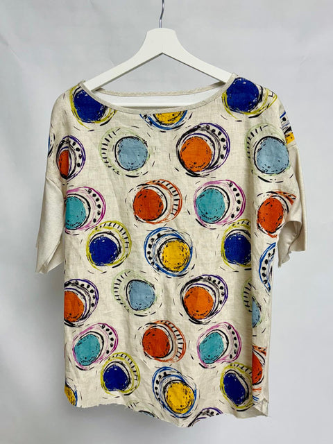 Oversized T-shirt with Abstract Pattern SixStop