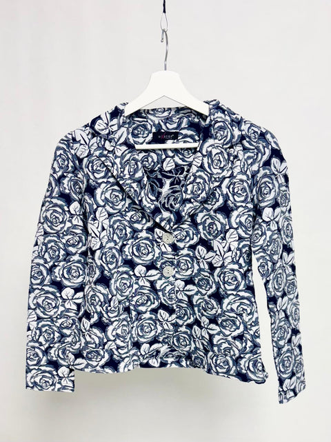 Blazer con stampa floreale e bottoni decorativi SixStop