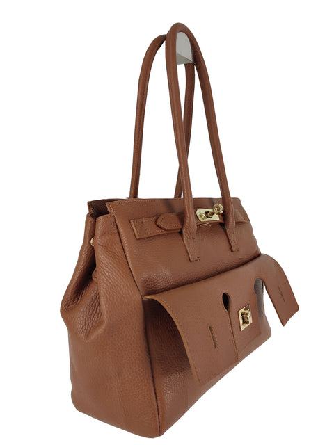 Bag with padlock Florence Leather