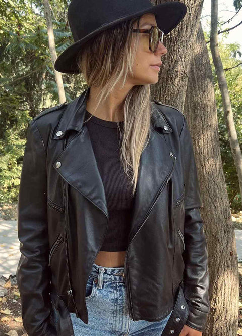 “London” Women's Leather Jacket ARIZONA 520