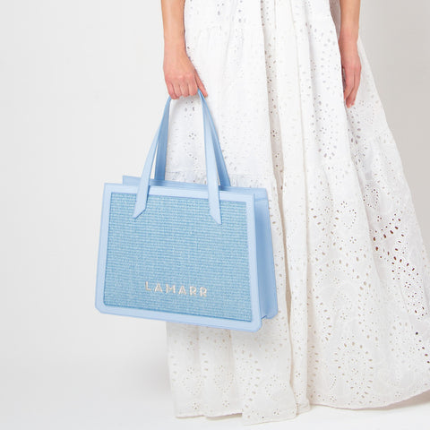 Bag - Beatrix light blue big Lamarr